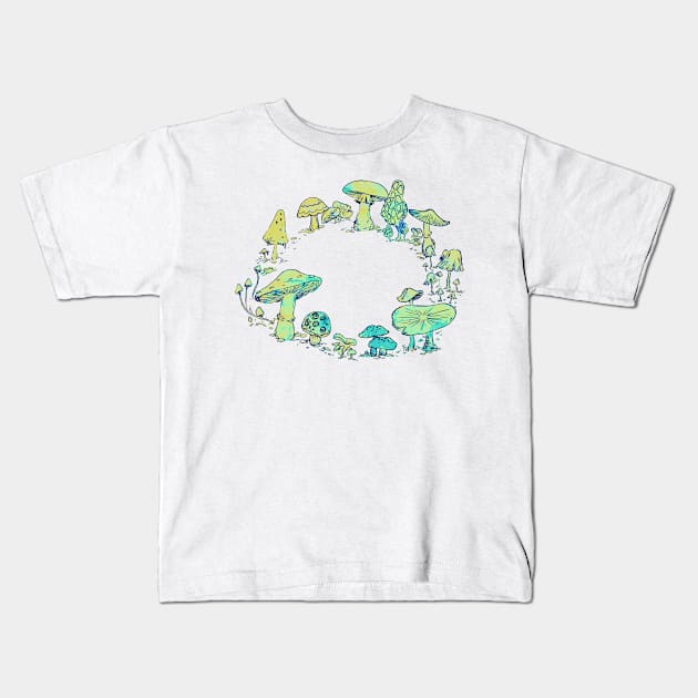 Whimsical faerie ring Kids T-Shirt by KaijuCupcakes